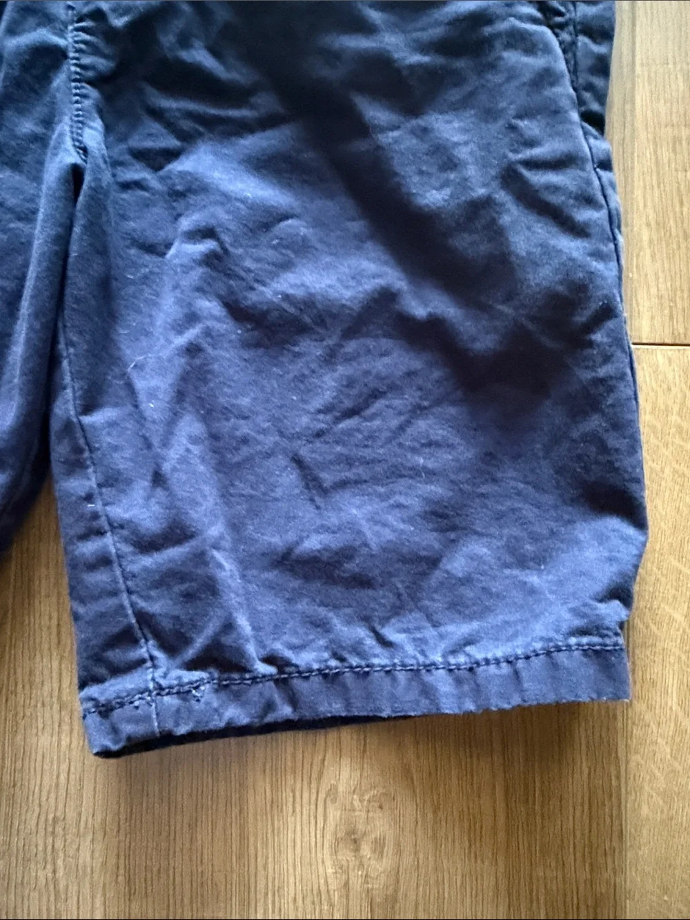 OshKosh B'gosh Solid Navy Girls Cotton Shorts